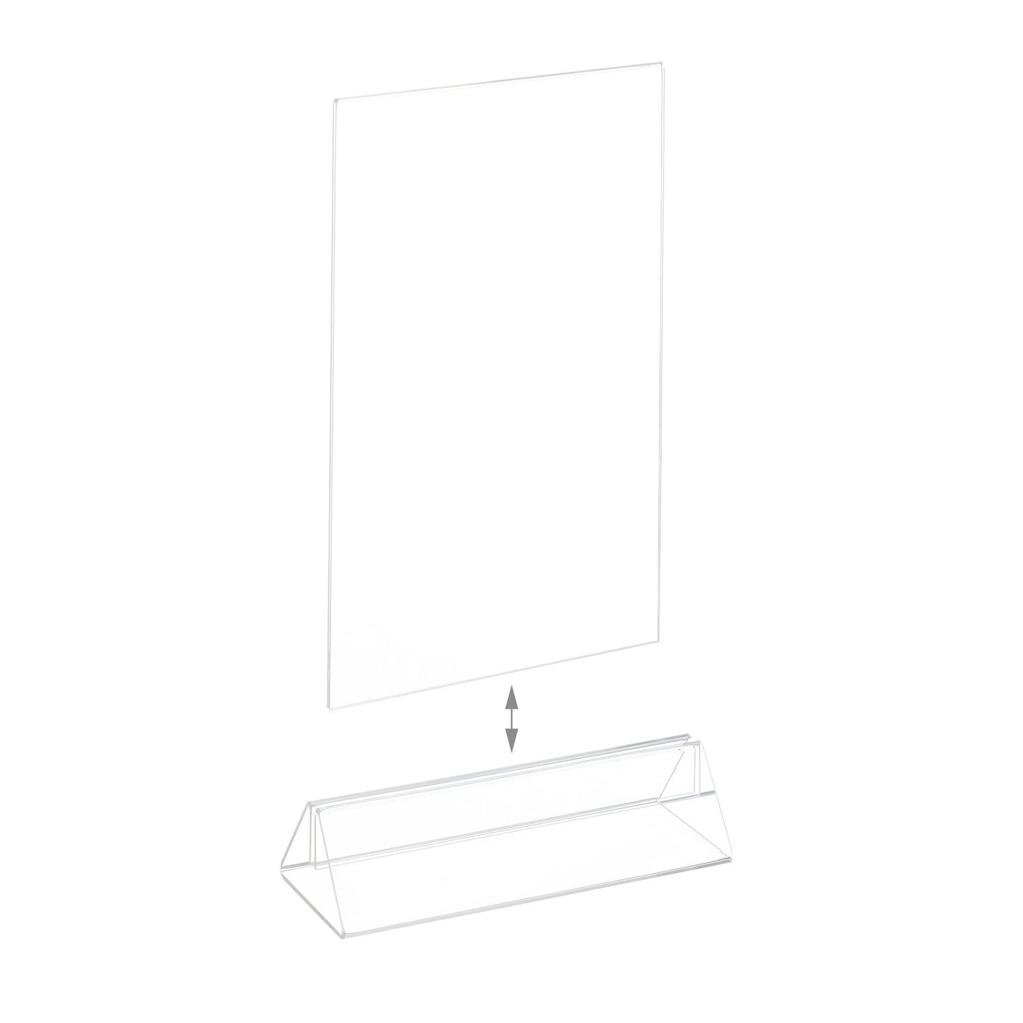 set of 6 table stands DIN A5