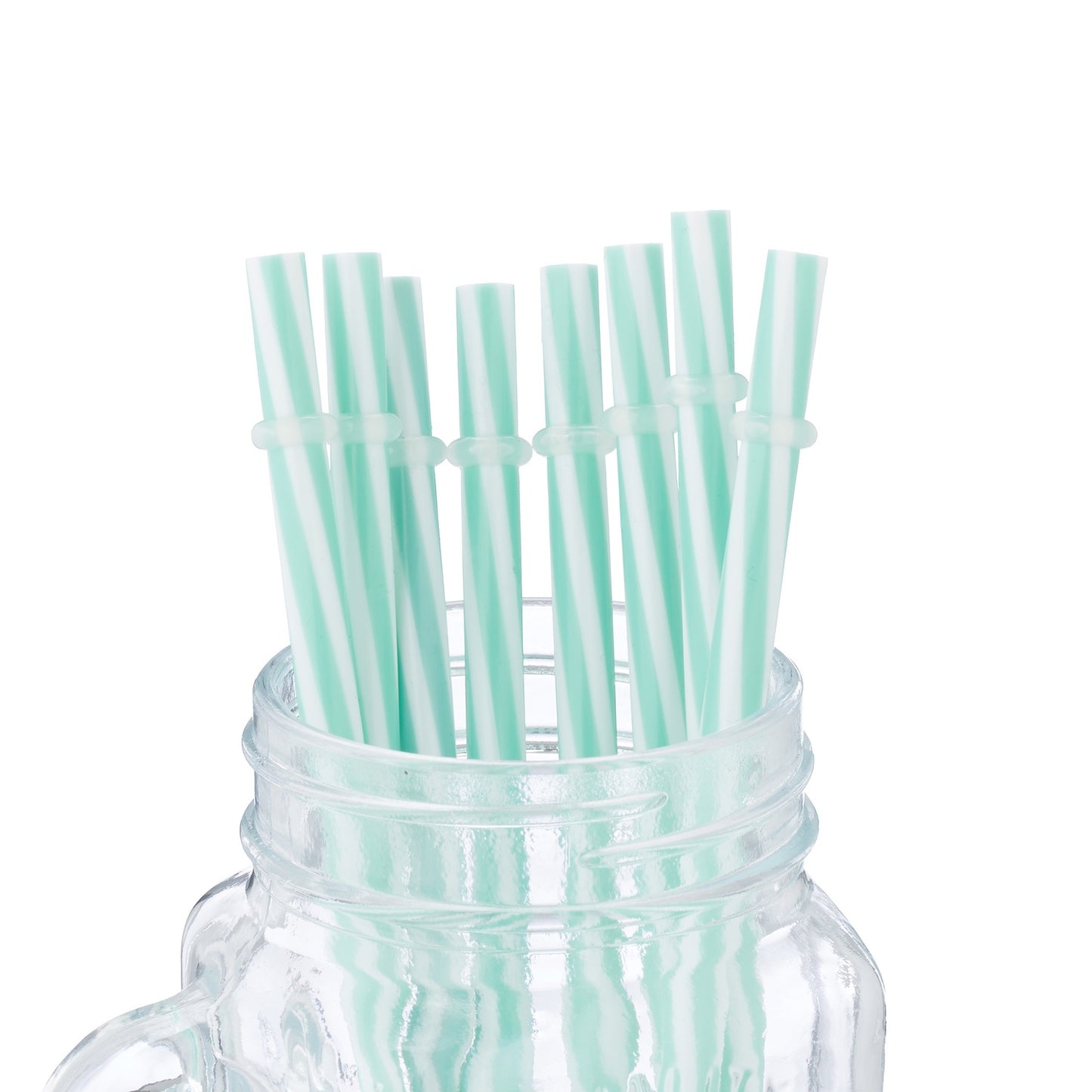 set of 8 drinking glasses with lid green