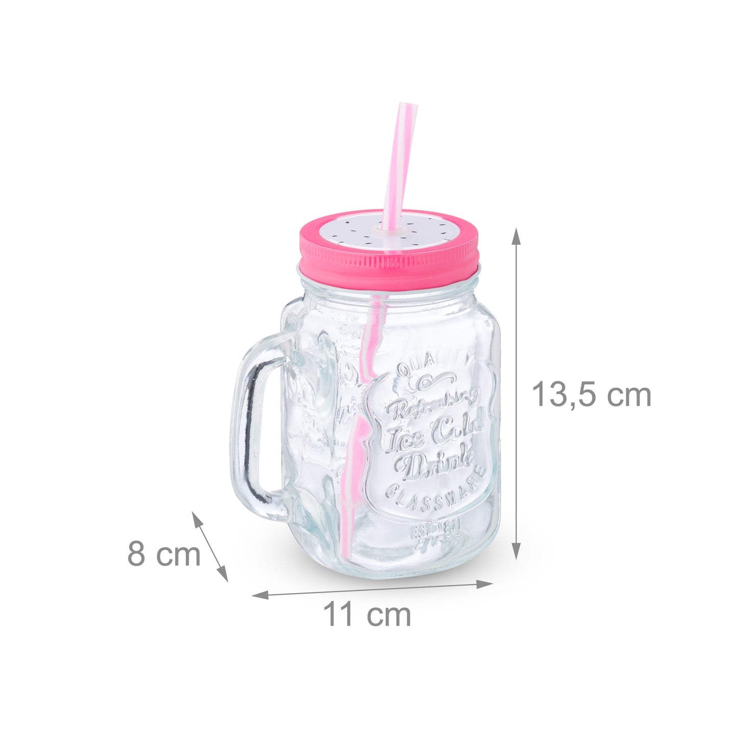set of 8 drinking glasses with lids Fruit