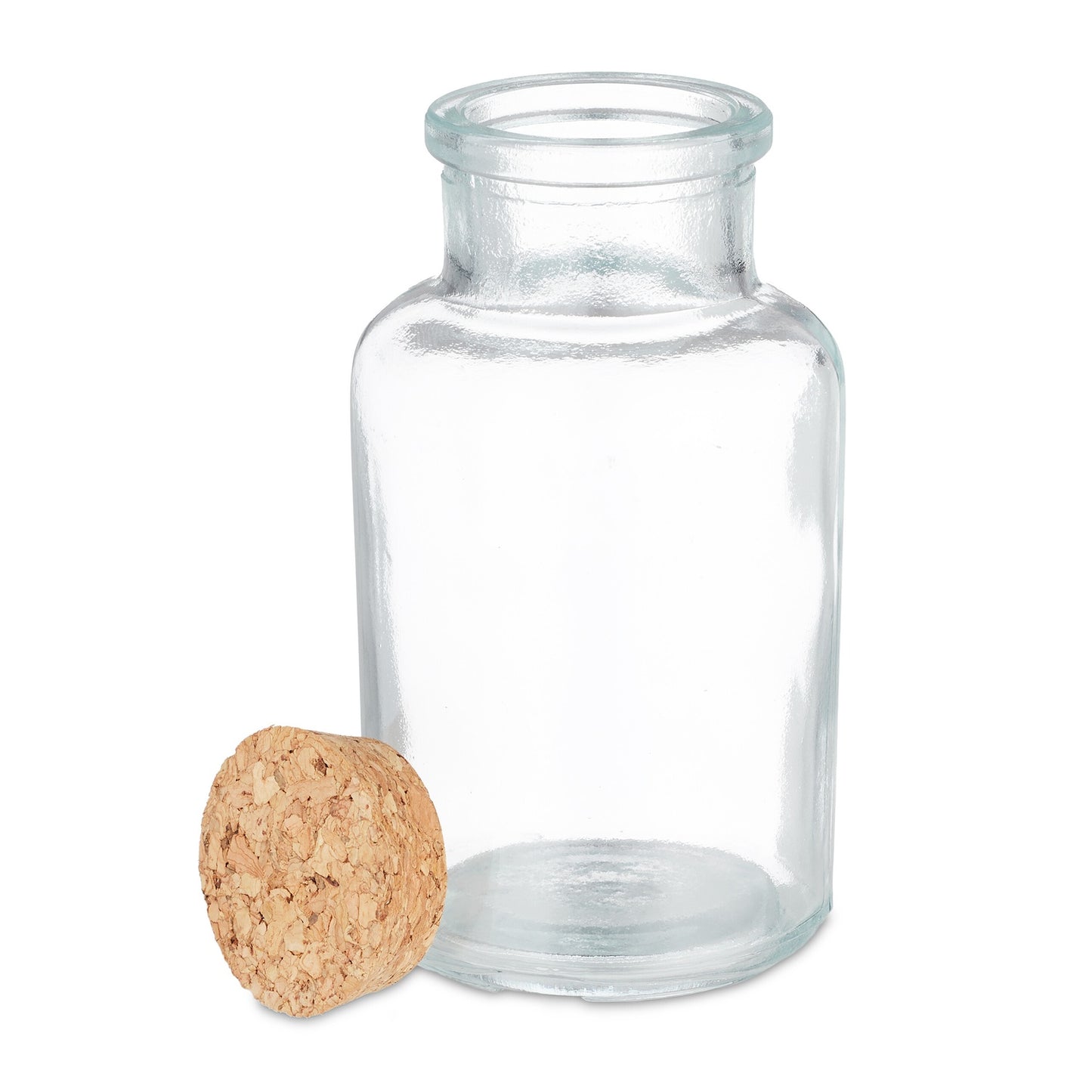 set of 8 spice jars with cork lids