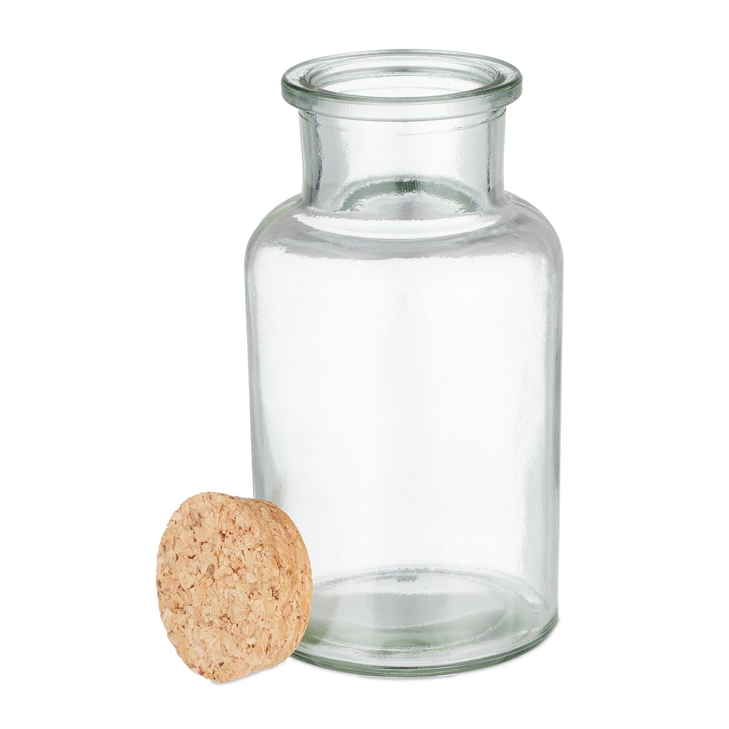 set of 8 spice jars with cork lids