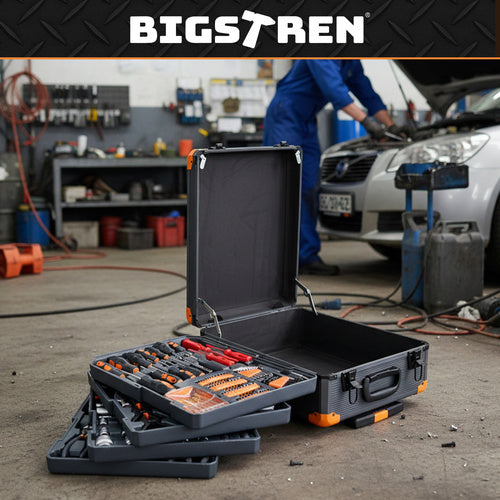 1000-Piece Tool Set with Aluminum Case & Organizers