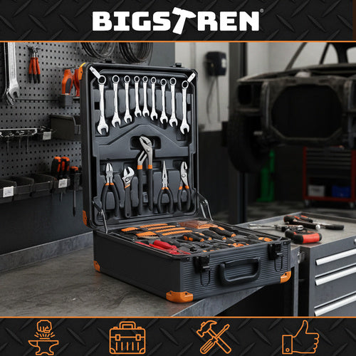 1000-Piece Tool Set with Aluminum Case & Organizers