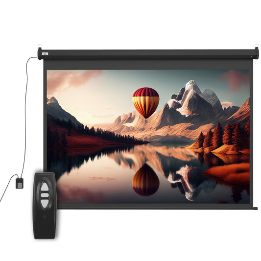 100-Inch Projector Screen, 4:3, 203x152 cm, Black