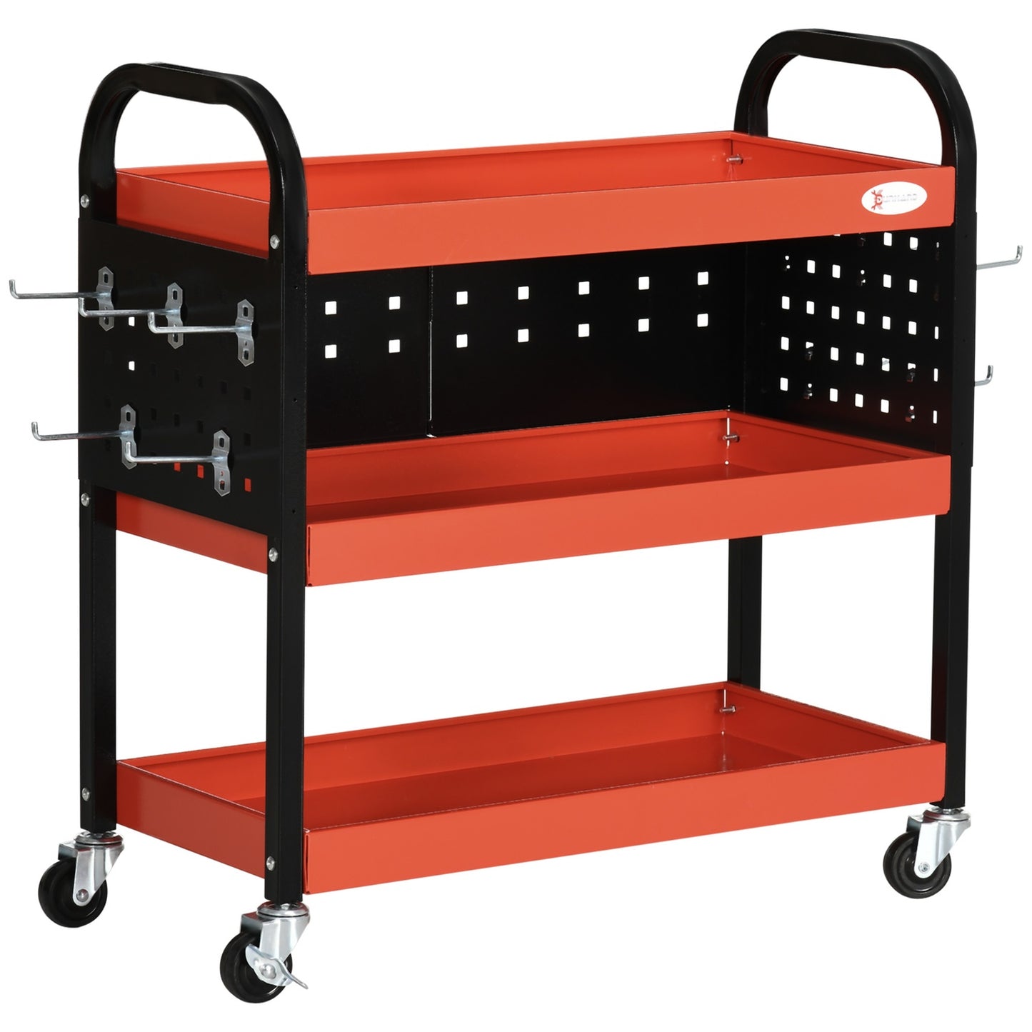 Red garage shelf - 100 kg load capacity