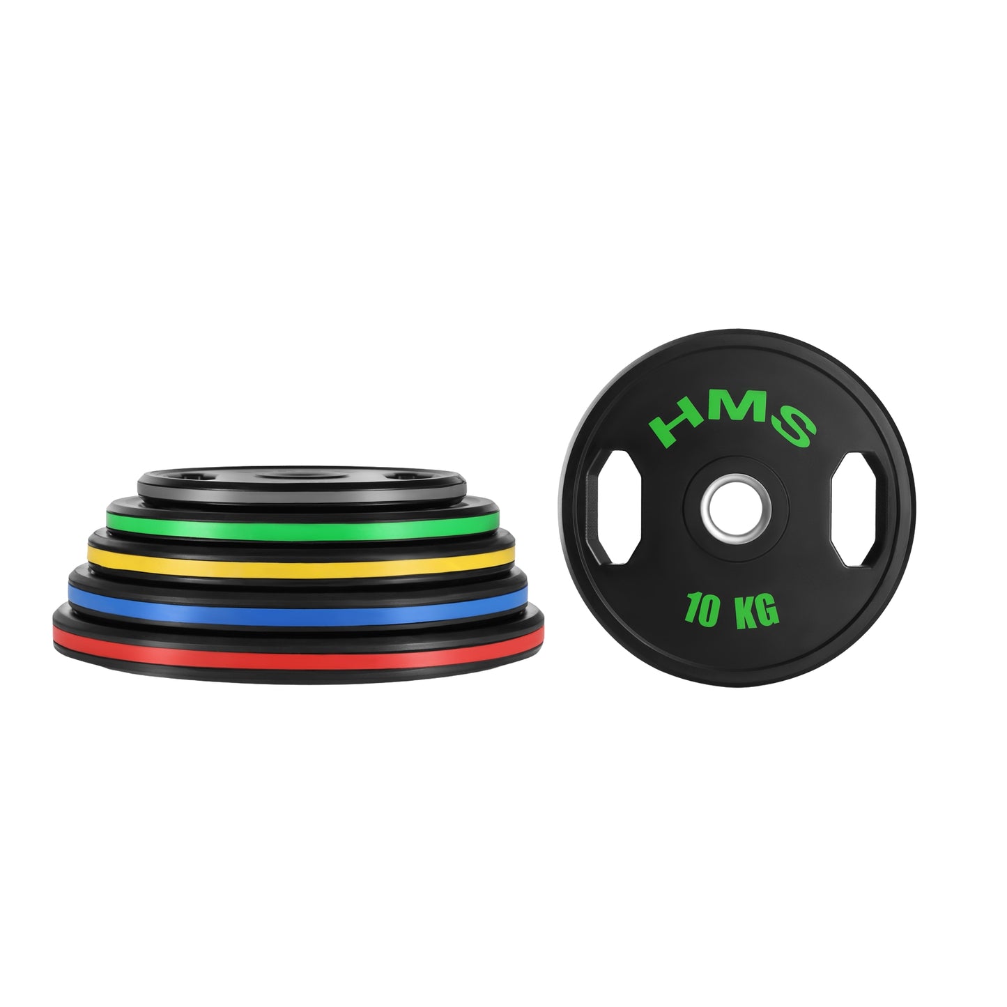 10 kg Rubberized Olympic Plates, Set of 2