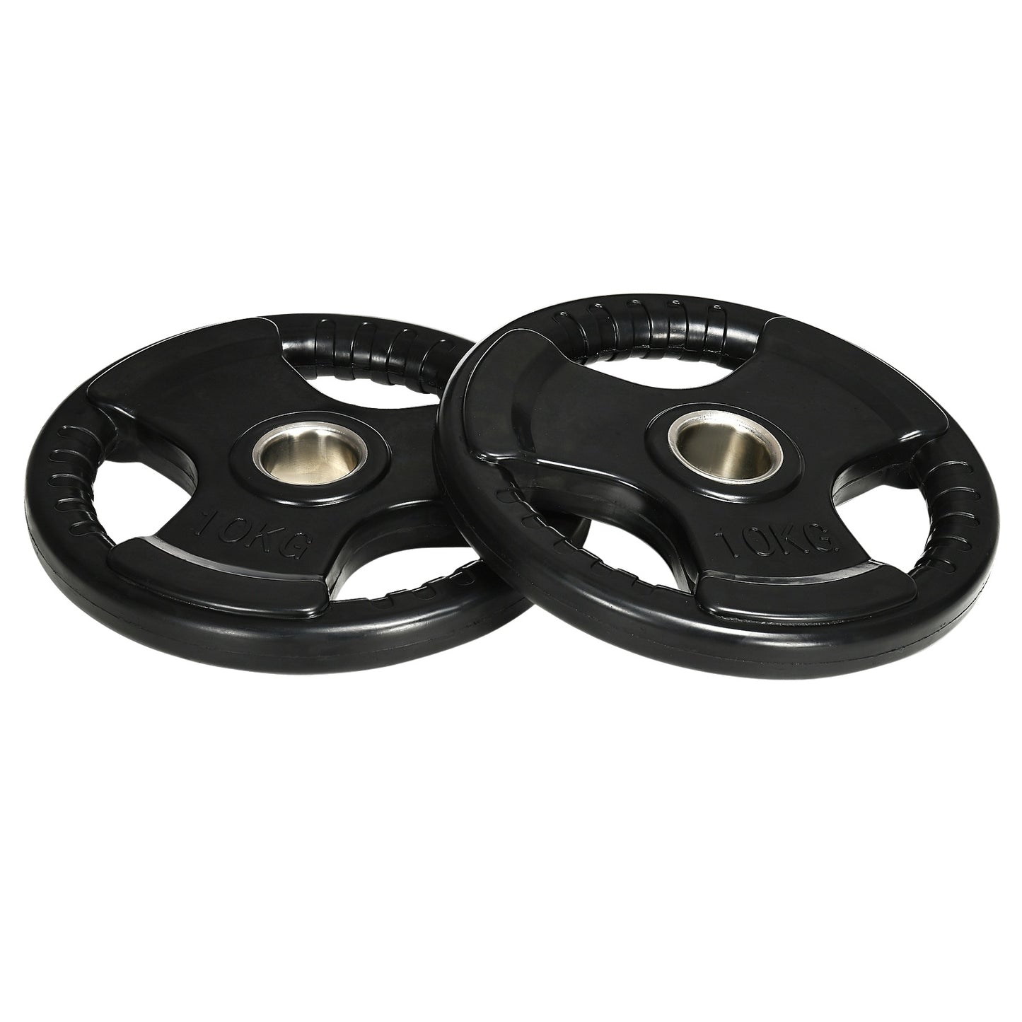 10 kg rubber olympic weight plates set, floor friendly