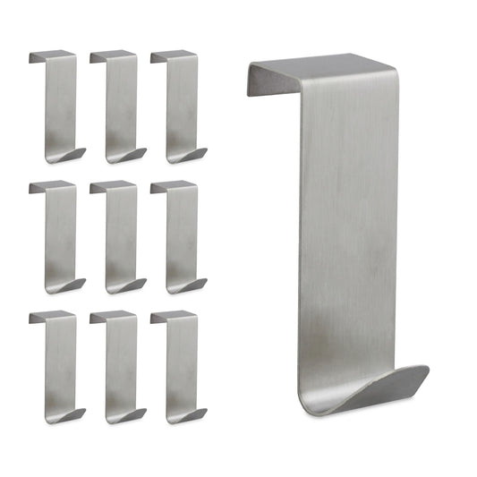 10-pack stainless steel door hooks
