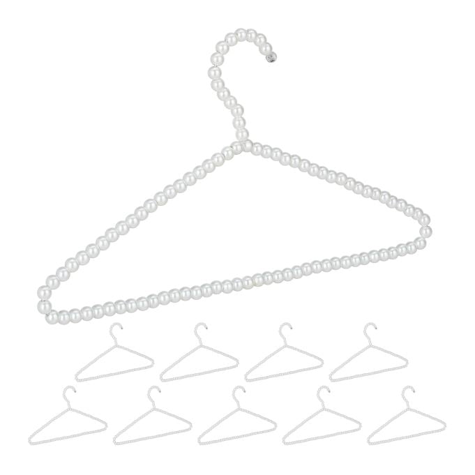 10x Set Perle Coat Hangers