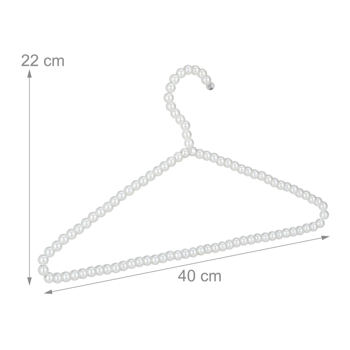 10x Set Perle Coat Hangers