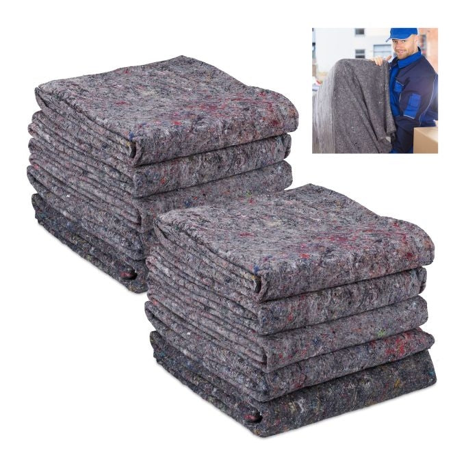 10x Set of Packing Blankets