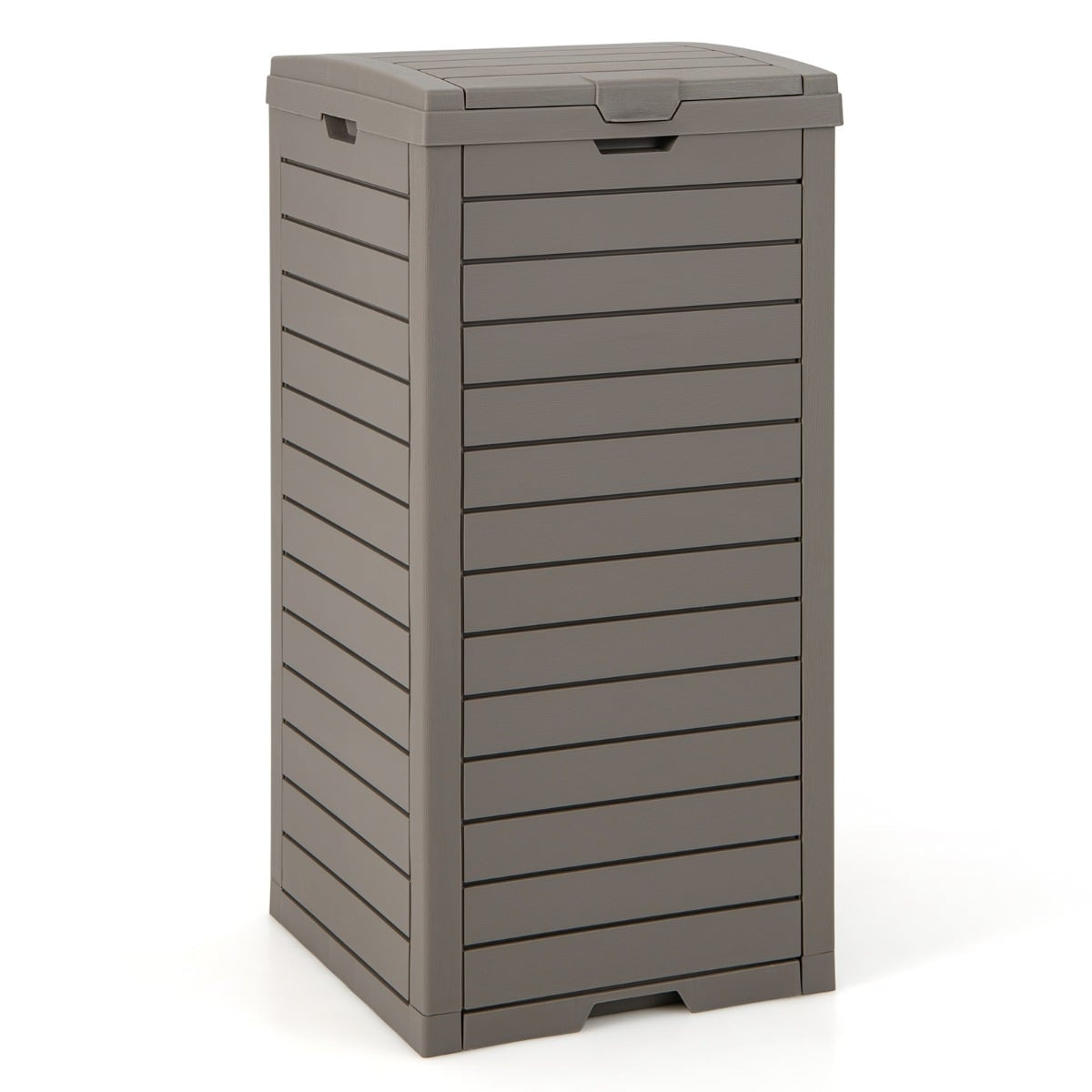 118L Outdoor Trash Can with Lid & Liquid Tray