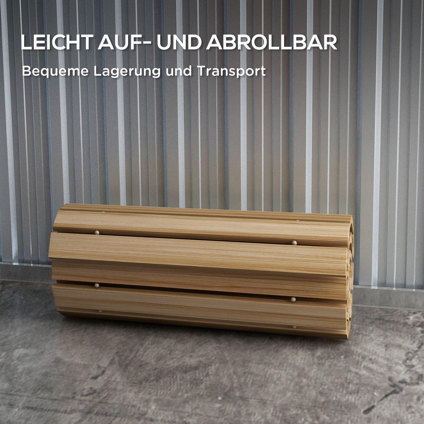 Spruce Wood Garden path, Decorative rolls, 120 cm