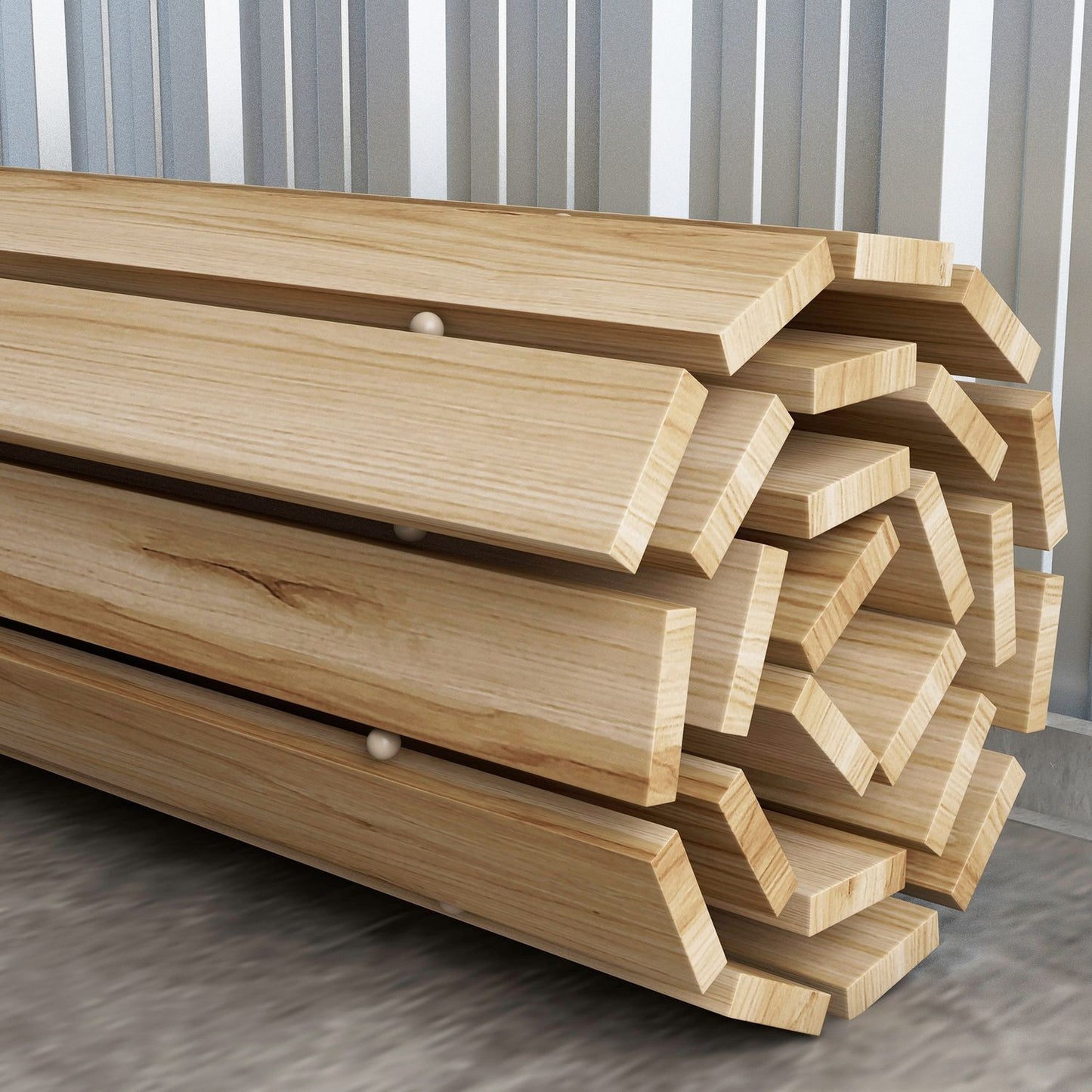Spruce Wood Garden path, Decorative rolls, 120 cm