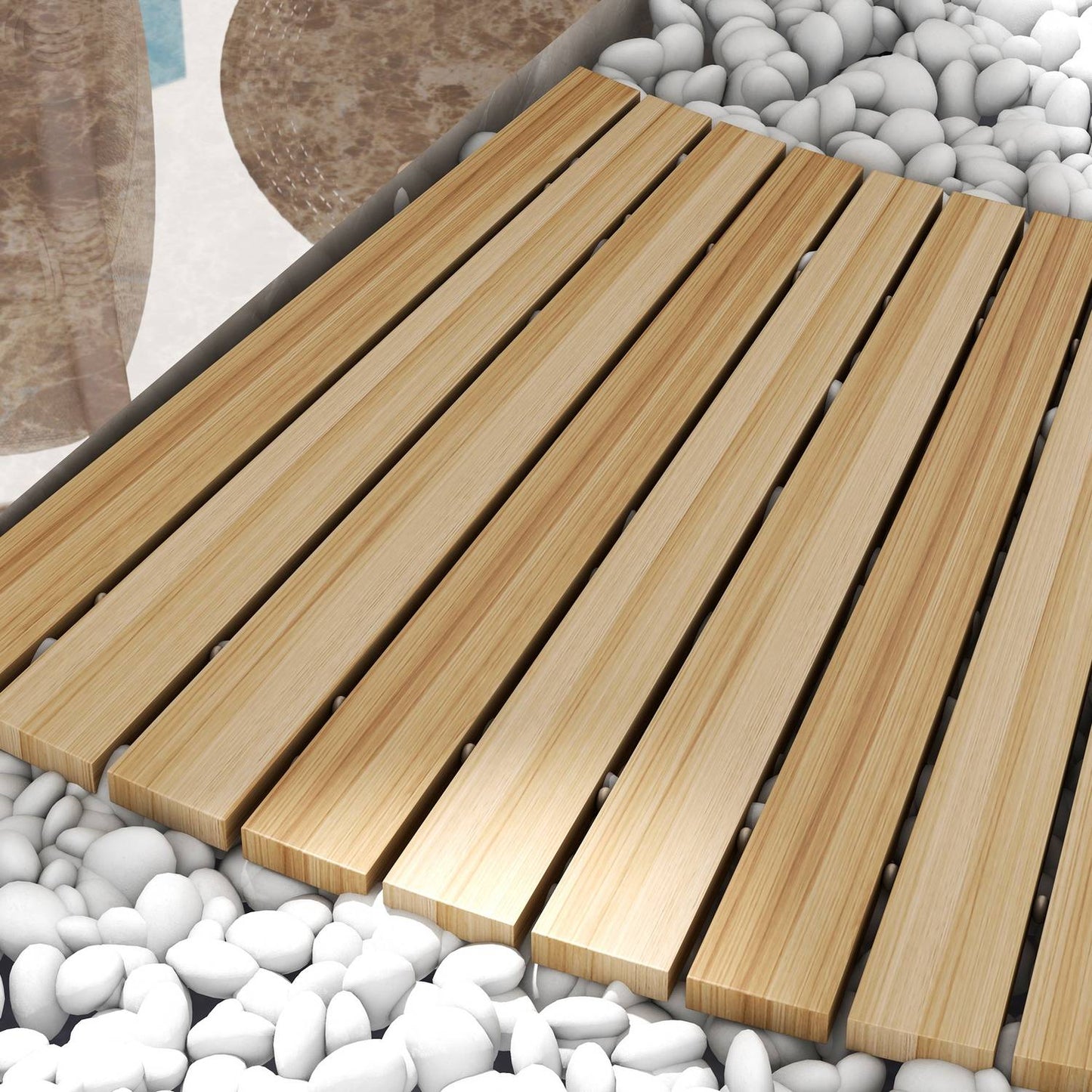 Spruce Wood Garden path, Decorative rolls, 120 cm