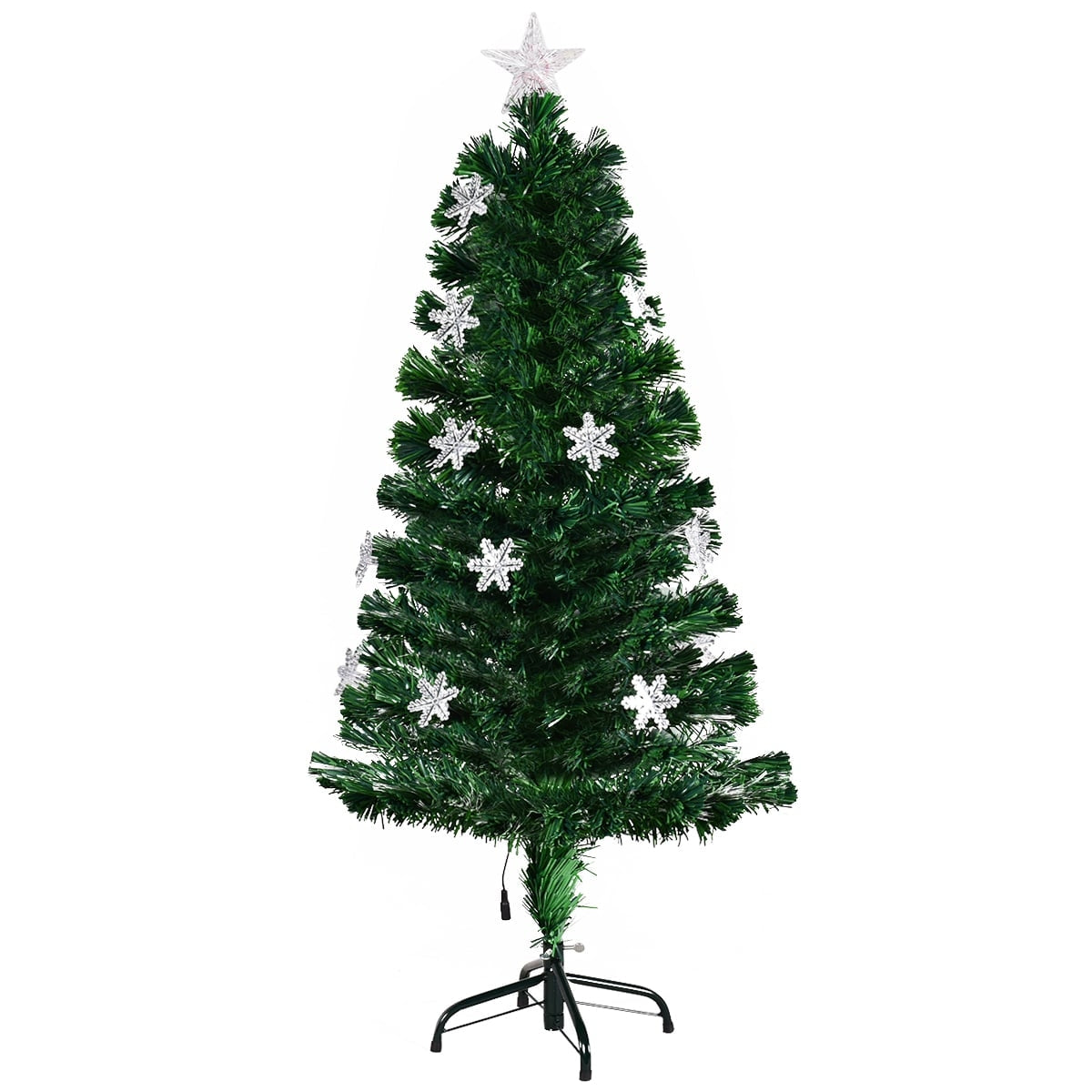 120 cm Artificial Christmas Tree with LED Fiber Optics