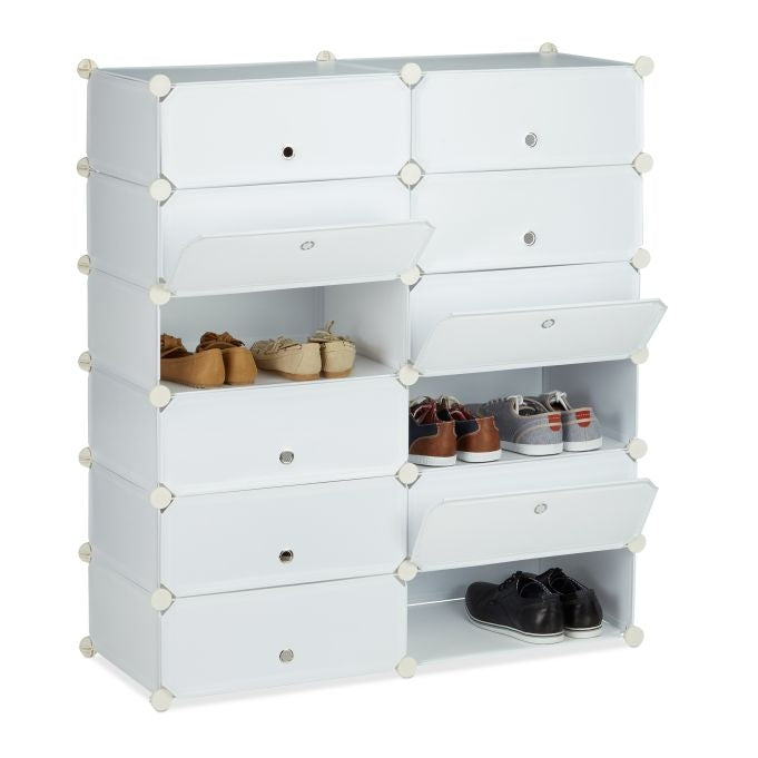 Shoe cabinet with 12 compartments