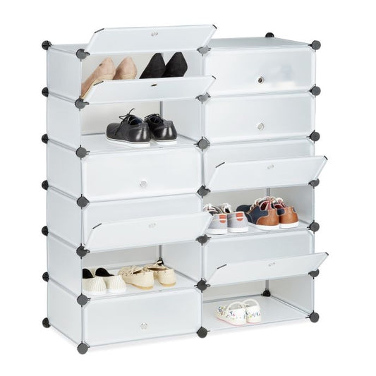 Shoe cabinet with 12 compartments