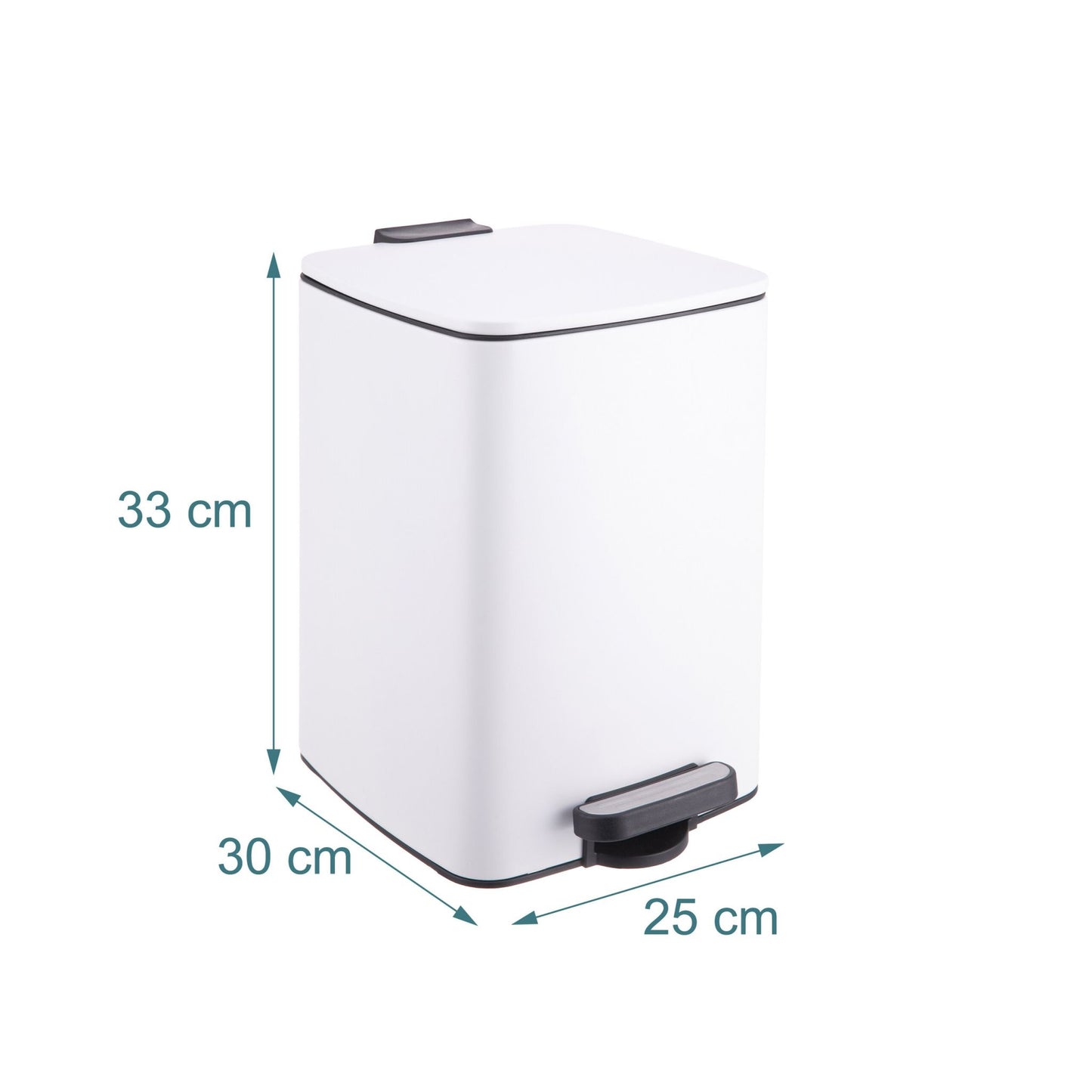 12L Kitchen Pedal Bin with Soft-Close Lid