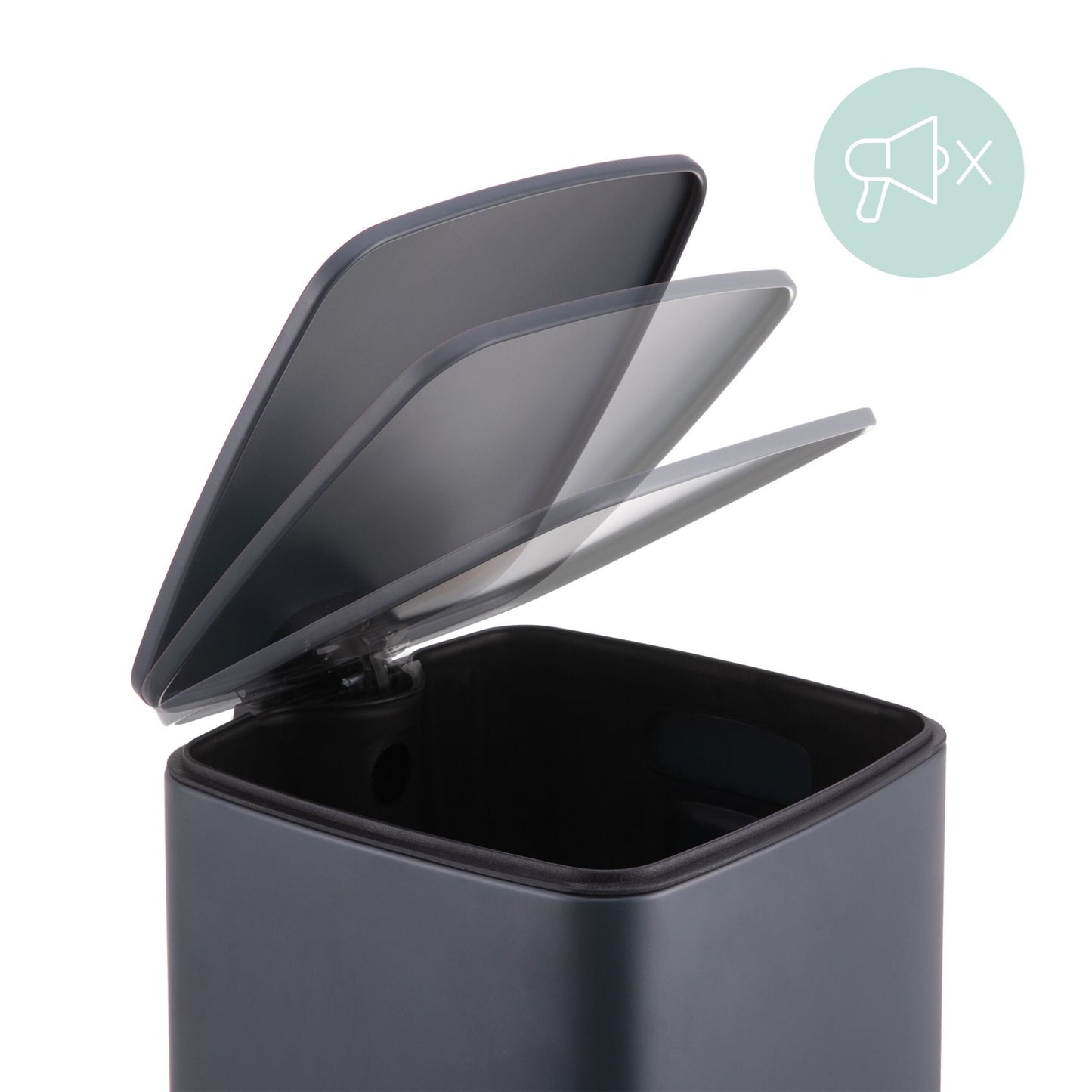 12L Pedal Kitchen Bin with Soft-Close Lid