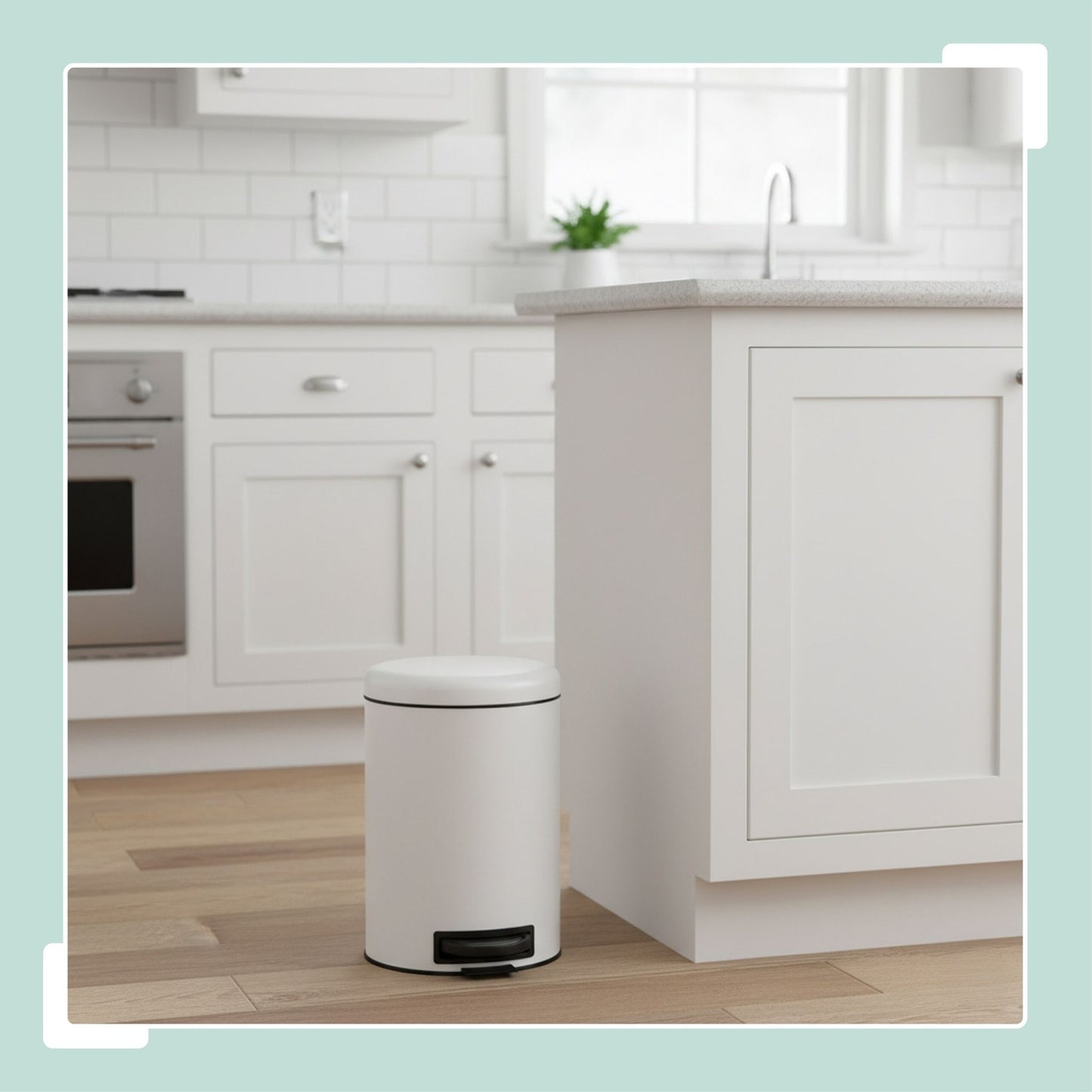 12L Step Bin with Inner Bucket – Soft-Close Lid