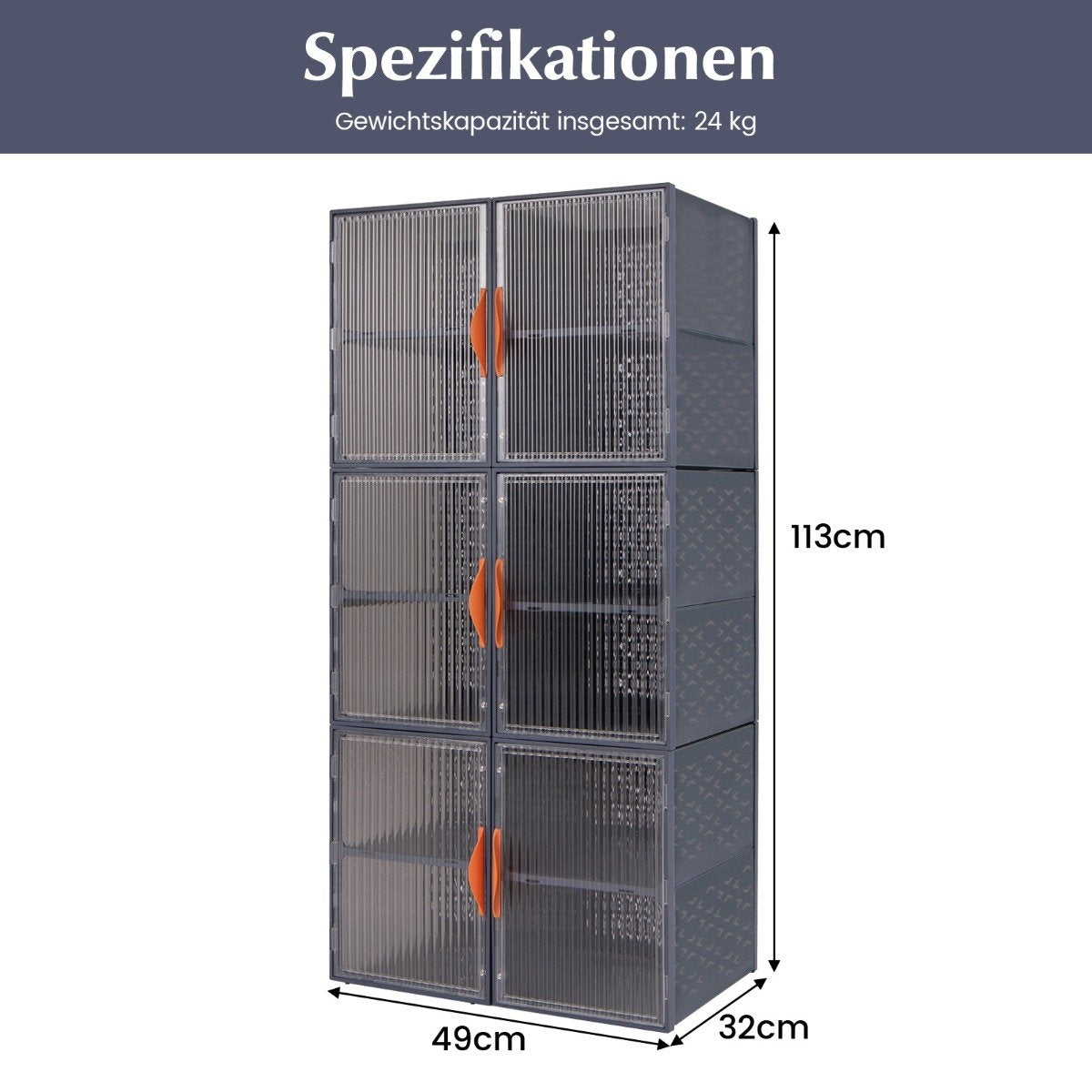12 Plastic Storage Containers with Lids Stackable & Transparent PP Storage Boxes