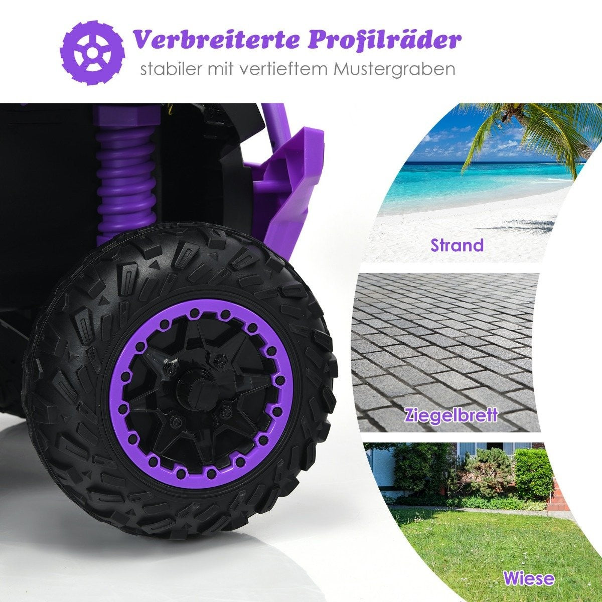 12V Kids Electric Quad with Music, Horn, LED Lights