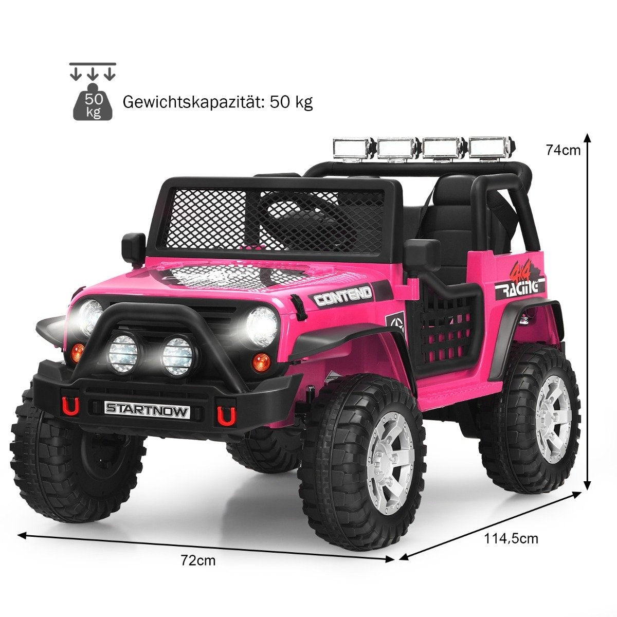 12V children's electric car with remote control &amp; Light &amp; Music Electric Children's Vehicle Pink