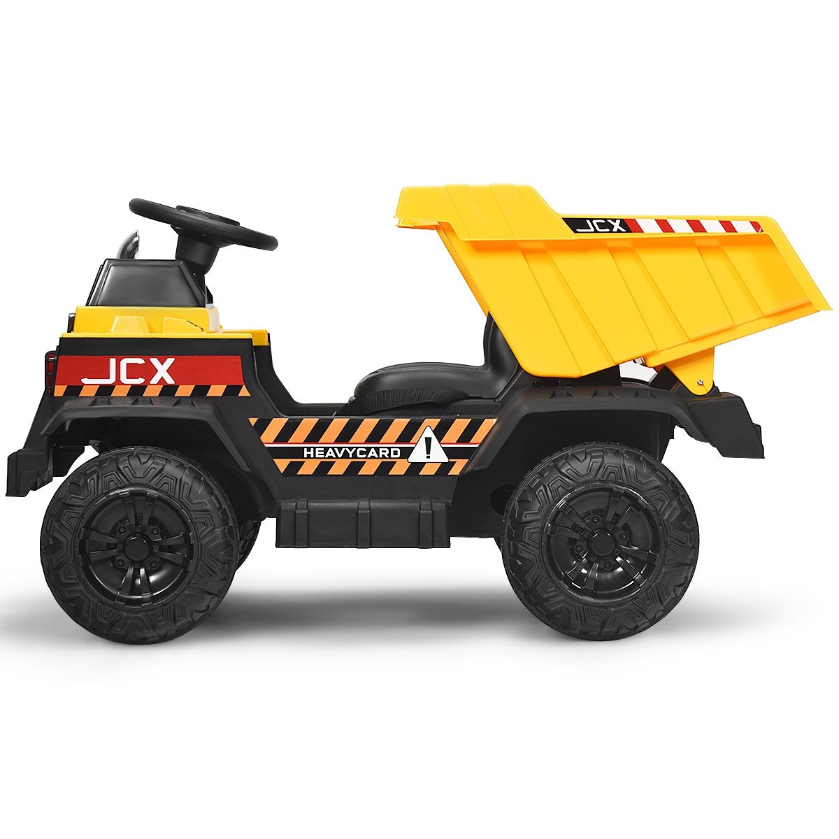 12V children's tractor with electric rear shovel & remote control & lights + music + radio for children aged 3 and over