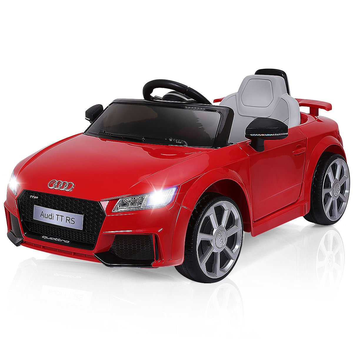 12V toy car children's car with 2 motors and MP3 and music 104 x 63.5 x 45.5 cm red