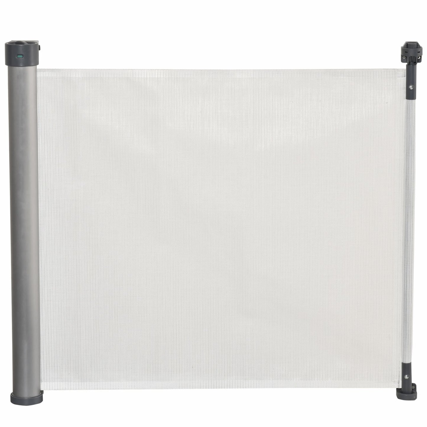 Retractable 140 cm stair gate, roll-up, one-handed operation