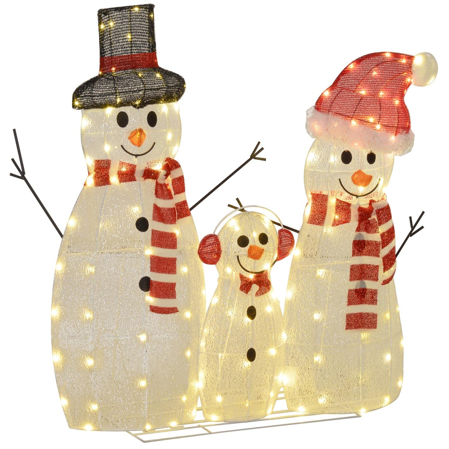 LED Snowman Christmas decoration, warm white, indoor/outdoor