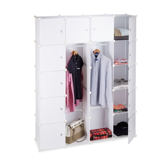 14-Compartment Plug-In Wardrobe System