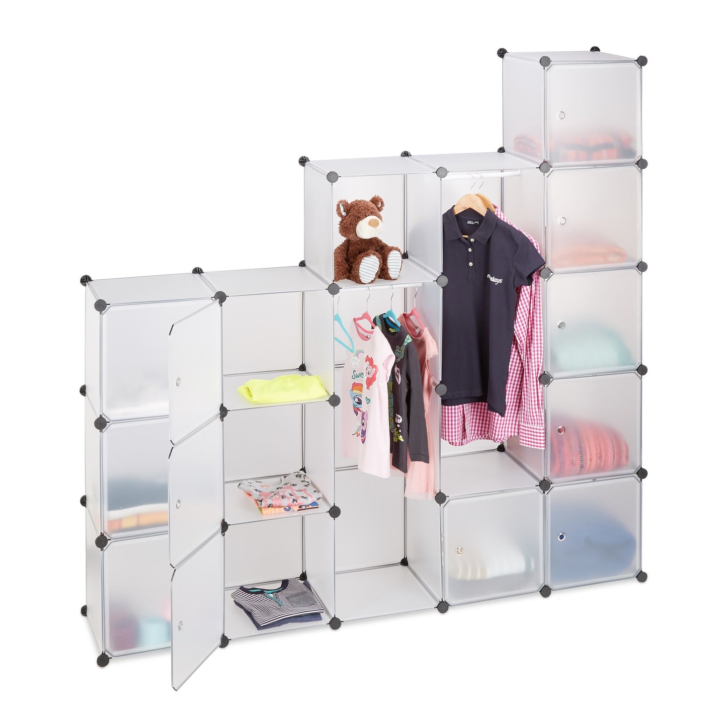 14-Compartment Plug-In Wardrobe System