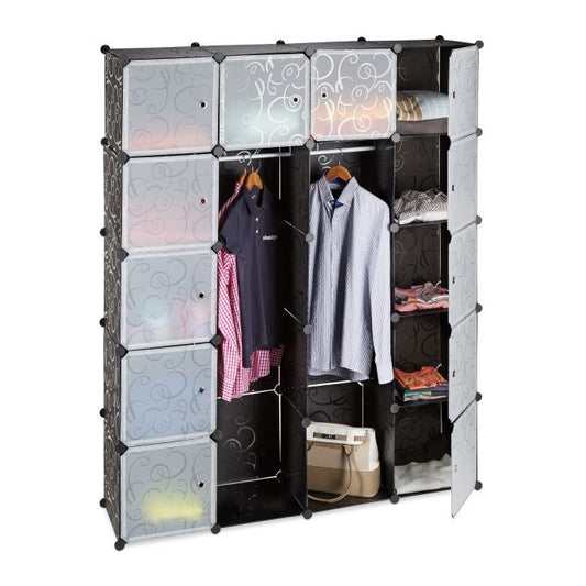 14-Compartment Plug-In Wardrobe System
