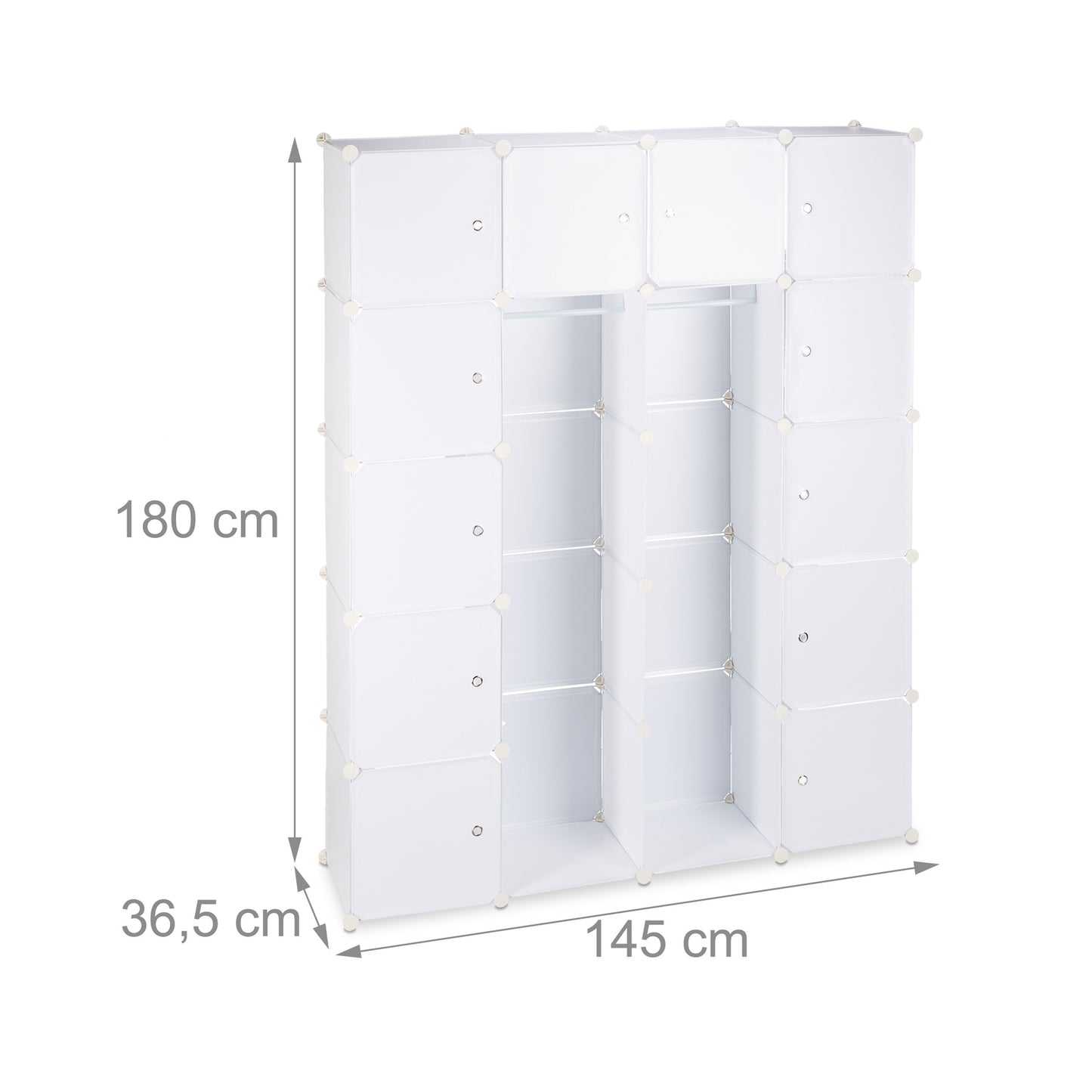 14-Compartment Plug-In Wardrobe System