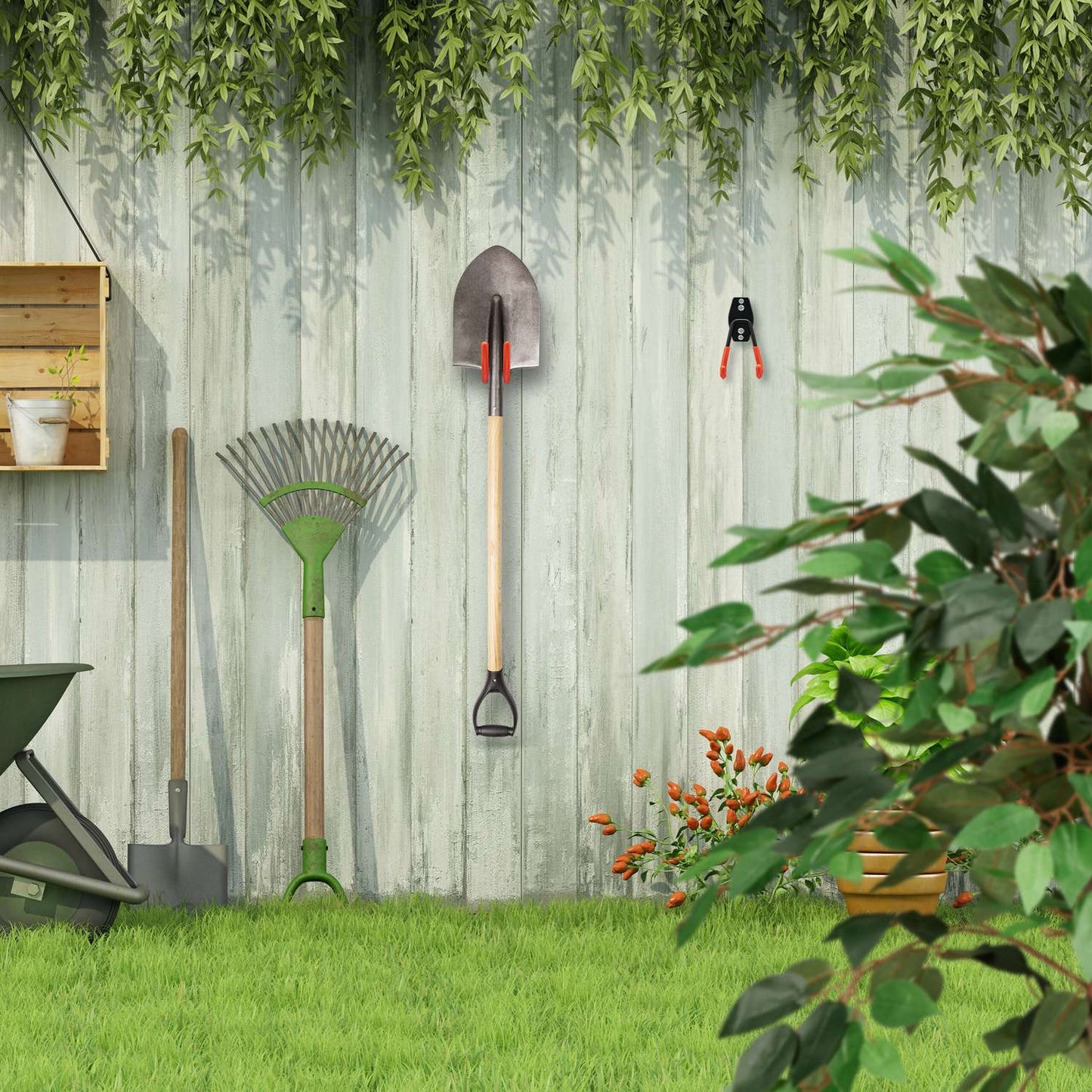 14-piece set of wall hooks