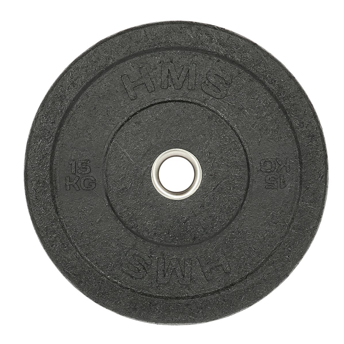 15 kg Black Olympic Bumper Plate