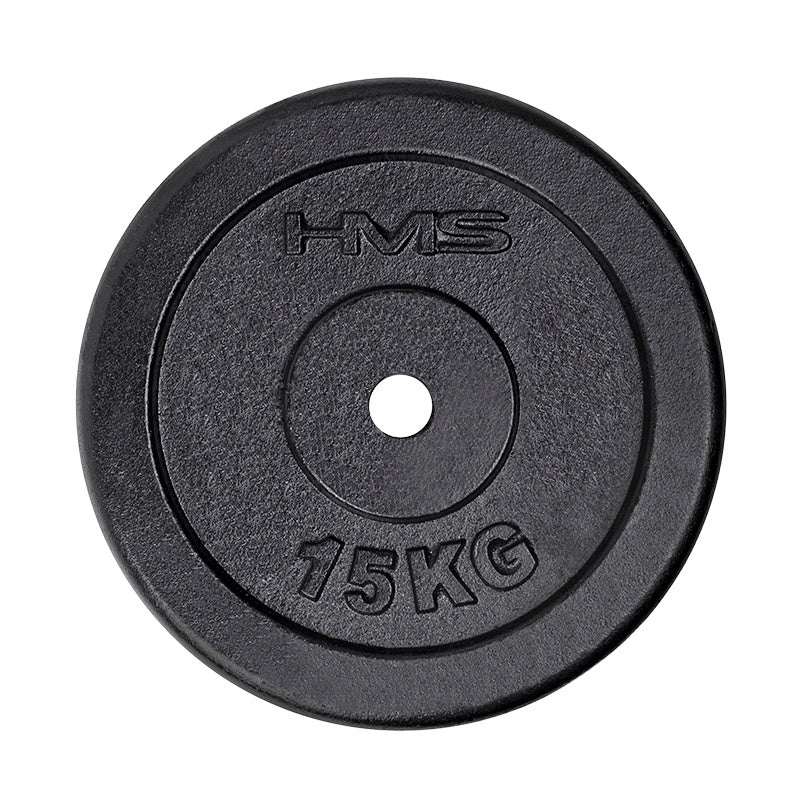15 kg Black Weight Plate for Strength Training