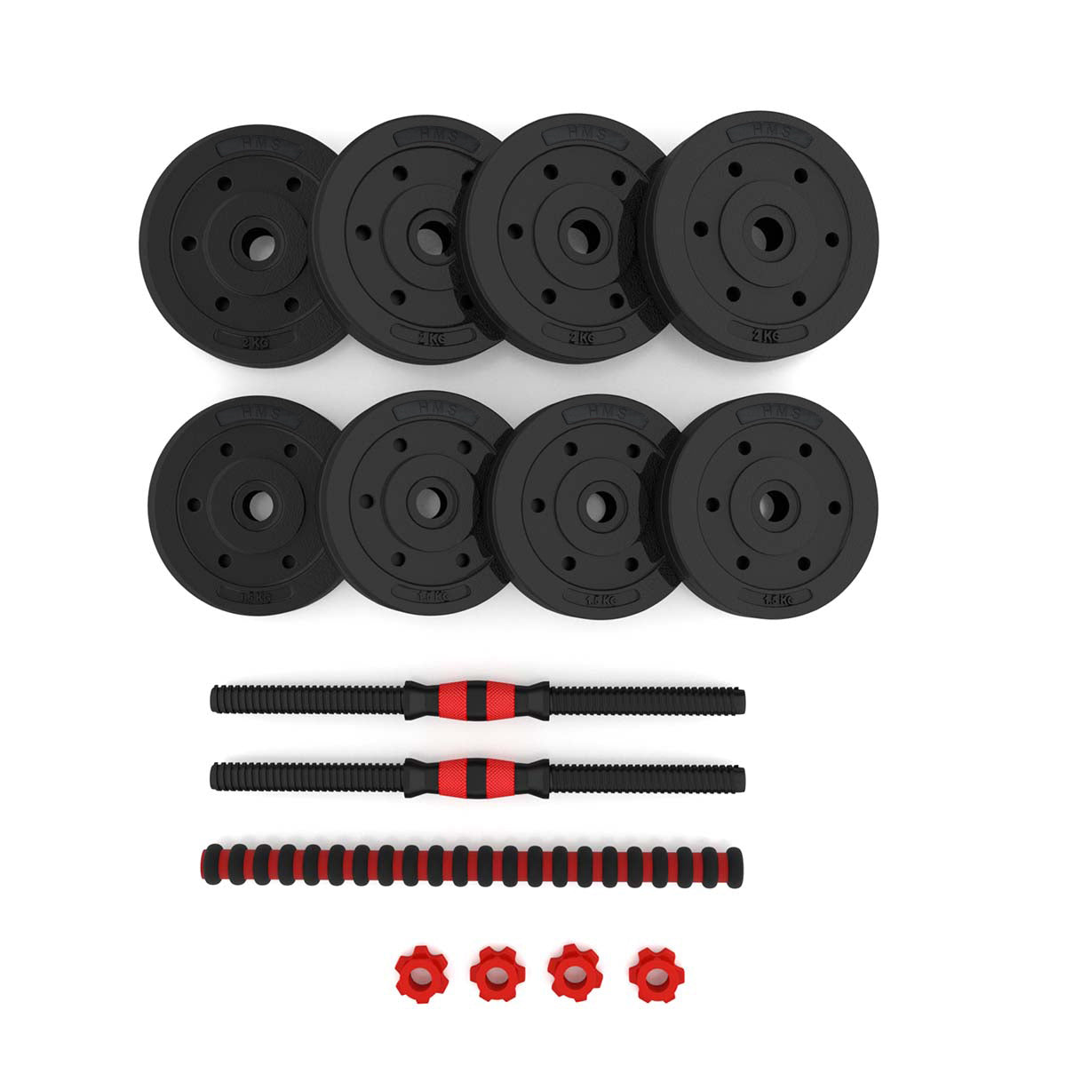 15 kg Composite Barbell & Dumbbell Set