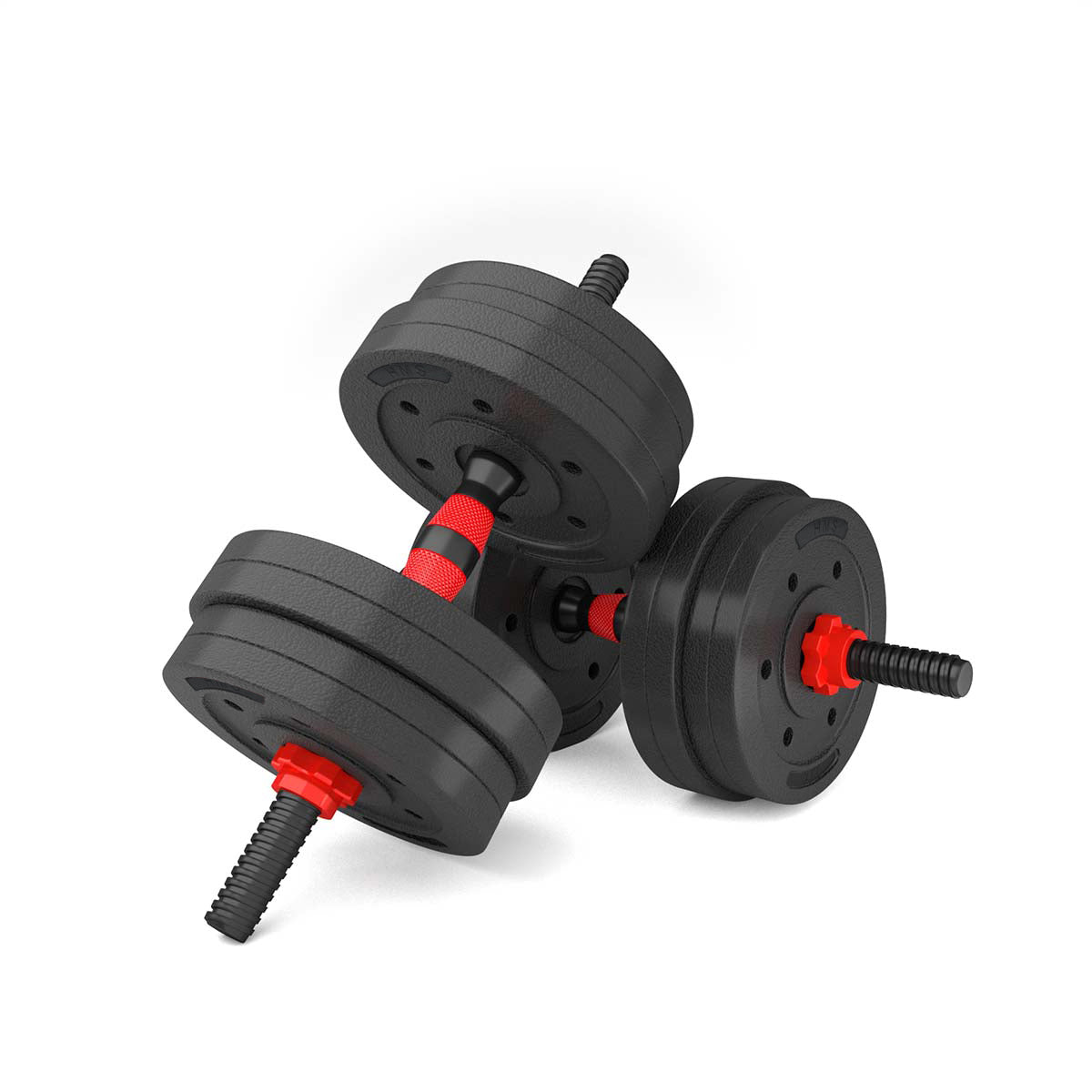 15 kg Composite Barbell & Dumbbell Set