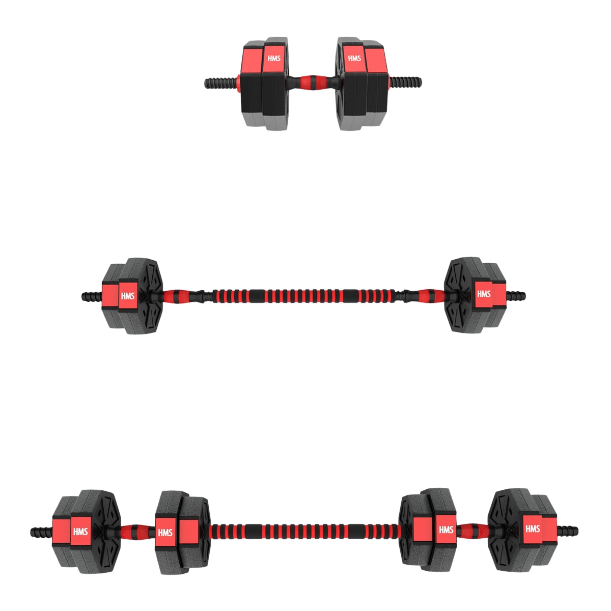 15 kg Composite Barbell & Dumbbells Set
