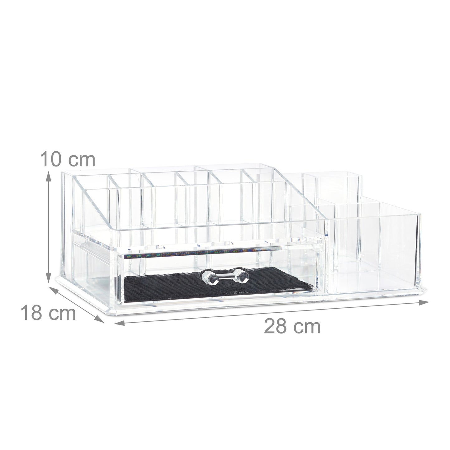 16-Compartment Make-Up Organiser