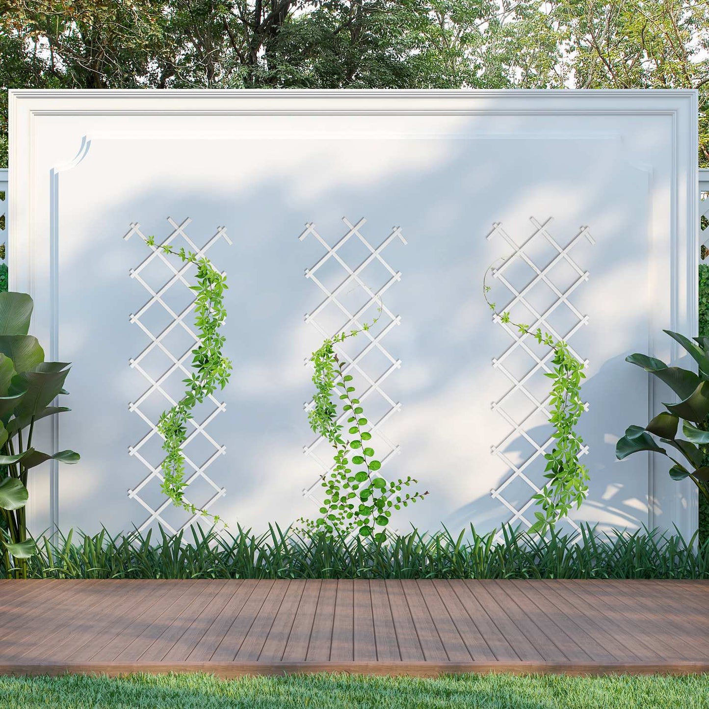 180 cm Extendable Trellis Set of 3
