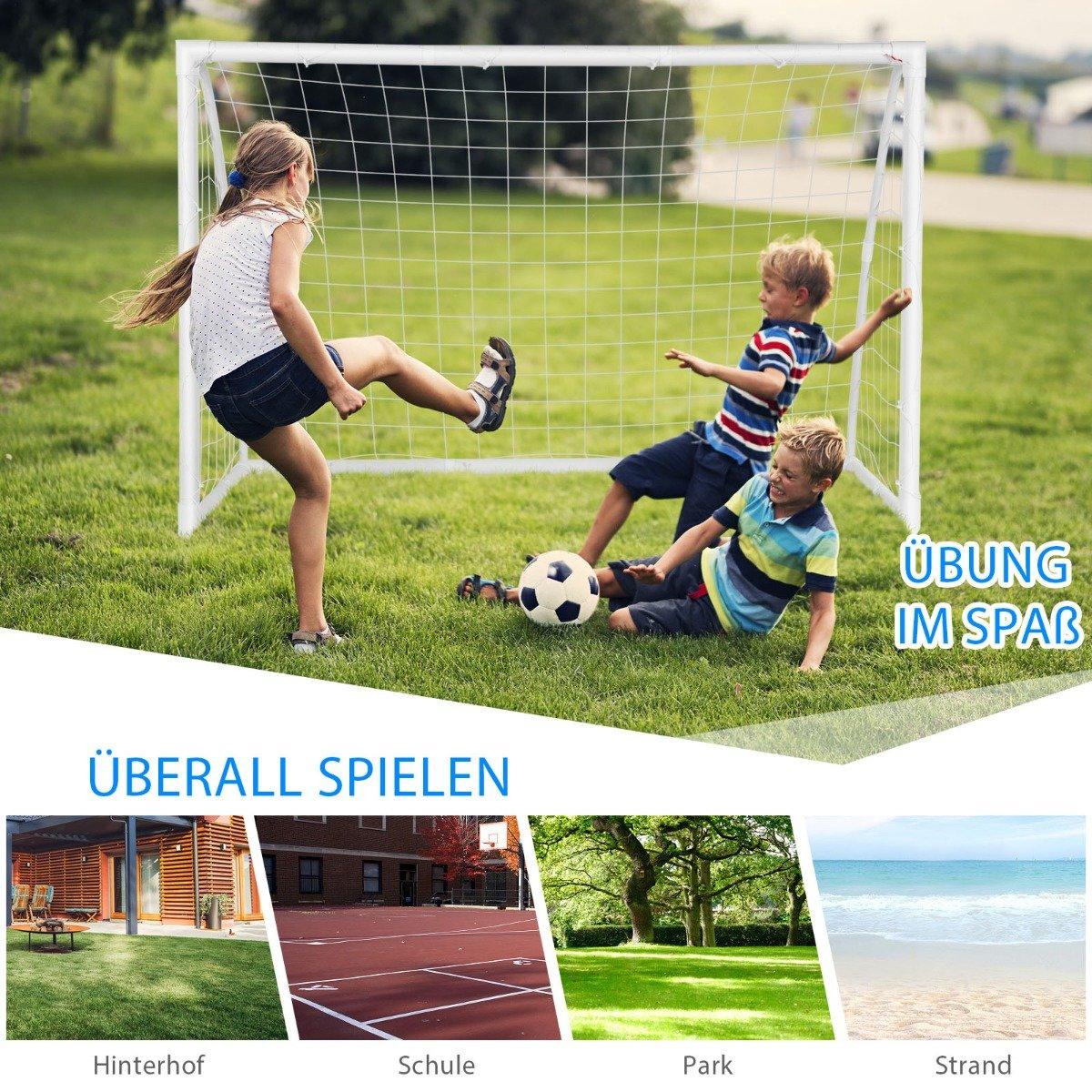 180 x 120 cm children's football goal for games and training of children and teenagers from 6 years