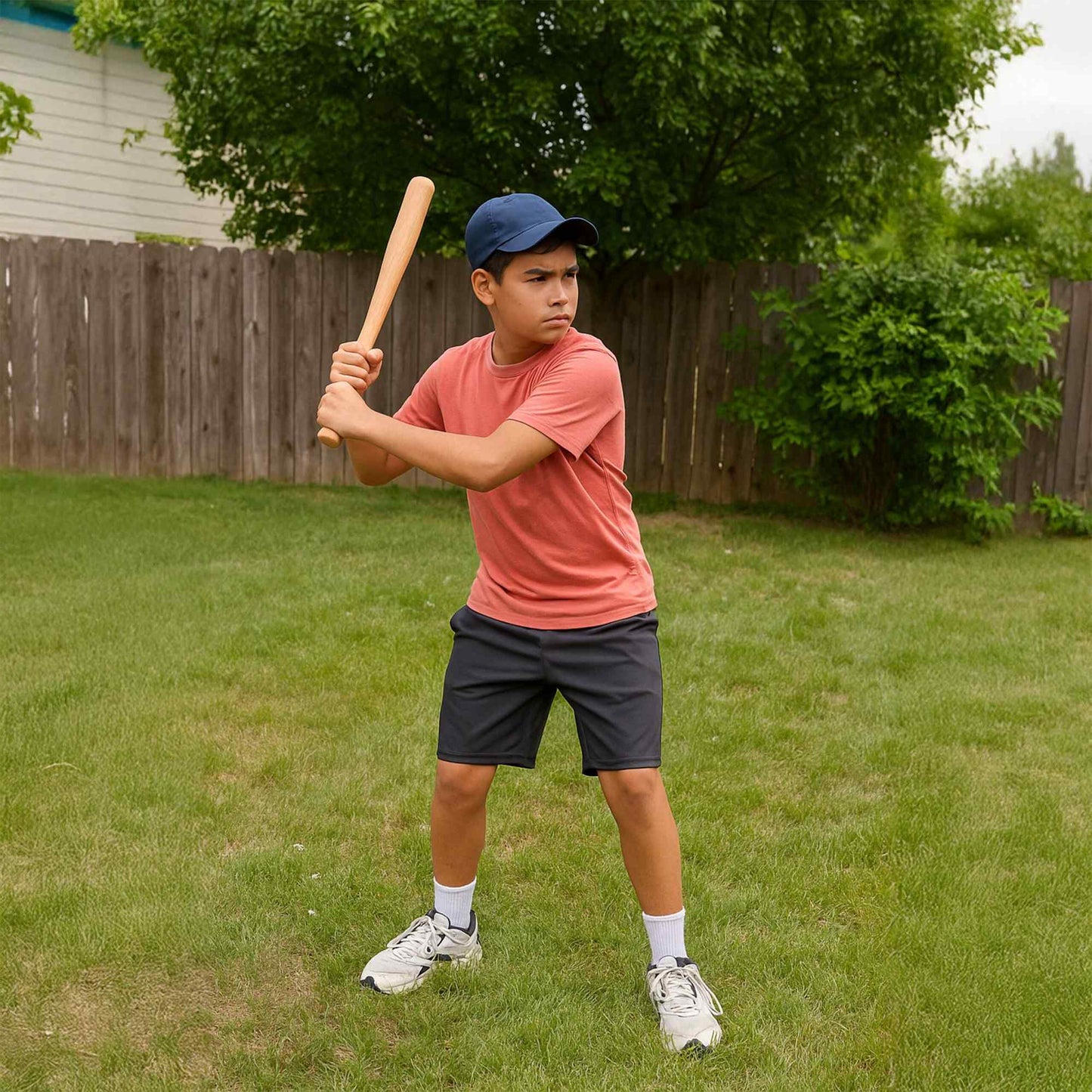 18-Inch Wooden Baseball Bat with Jute Bag