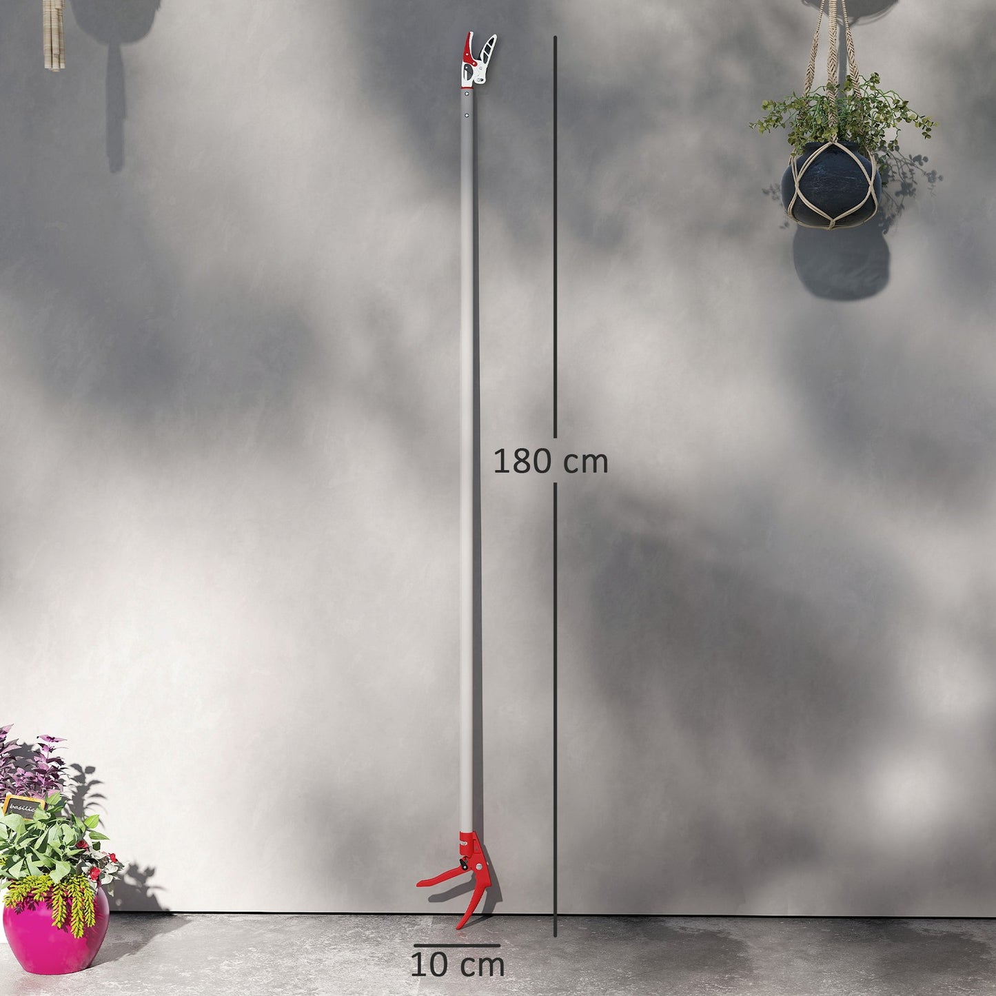 Long-Handled Tree Pruner, 180 cm, Aluminum Handle