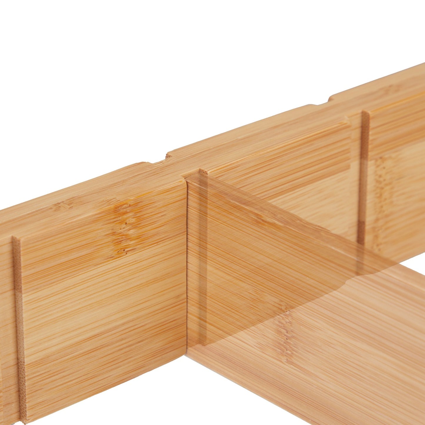 18-piece bamboo drawer divider set
