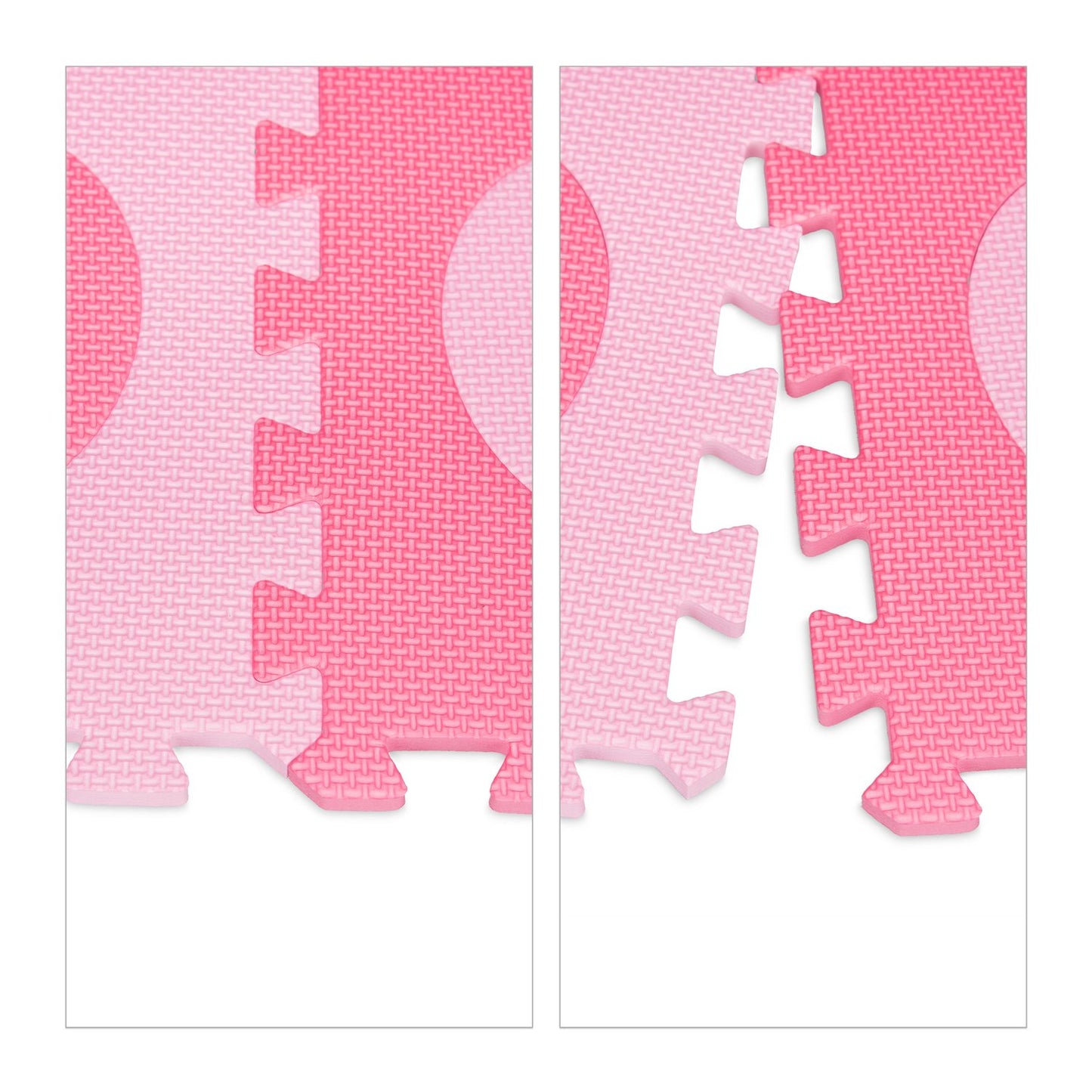 18-piece puzzle mat heart