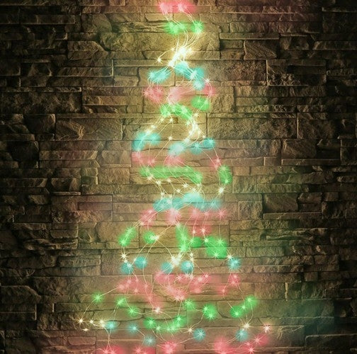200 LED lamps - angel's hair - multicolor 12V